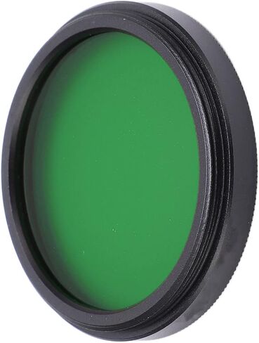 ASHATA 37mm Round Full Color Lens Filter Scratch Full Color Filter Kit for SLR Camera, Red Orange Yellow Green Blue, with Storage Box (Green) in Kuwait