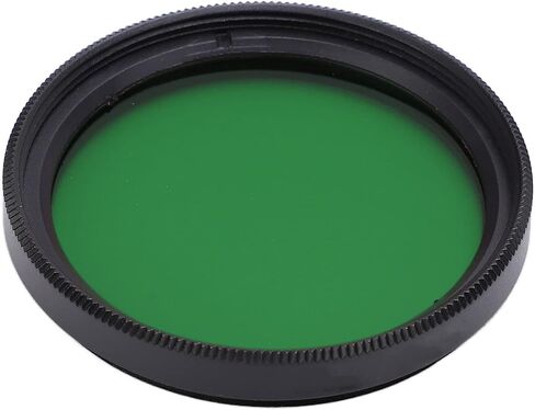 ASHATA 37mm Round Full Color Lens Filter Scratch Full Color Filter Kit for SLR Camera, Red Orange Yellow Green Blue, with Storage Box (Green) in Kuwait