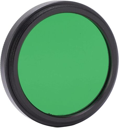 ASHATA 37mm Round Full Color Lens Filter Scratch Full Color Filter Kit for SLR Camera, Red Orange Yellow Green Blue, with Storage Box (Green) in Kuwait