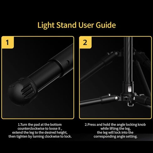 YC Onion Telescopic Legs for PINETA Pro Monopod, Universal Quick Release, 1/4" Locating Hole for Arri-Swiss in Kuwait