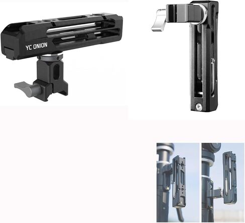 YC Onion NATO Handgrip for PINETA Pro Monopods, 1/4" ARRI Locating Screw Hole and 3/8" Screw Hole, Cold Shoe Mount, Vertically Adjustable in Kuwait