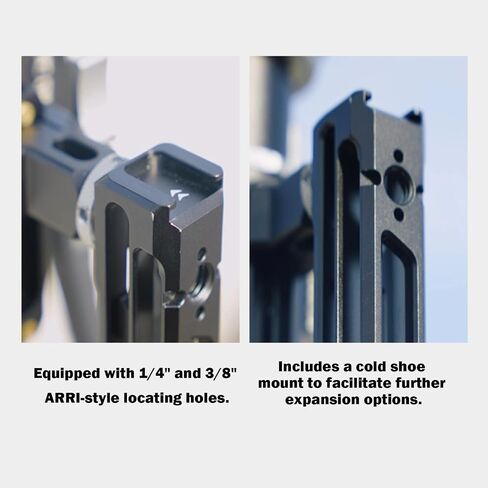 YC Onion NATO Handgrip for PINETA Pro Monopods, 1/4" ARRI Locating Screw Hole and 3/8" Screw Hole, Cold Shoe Mount, Vertically Adjustable in Kuwait