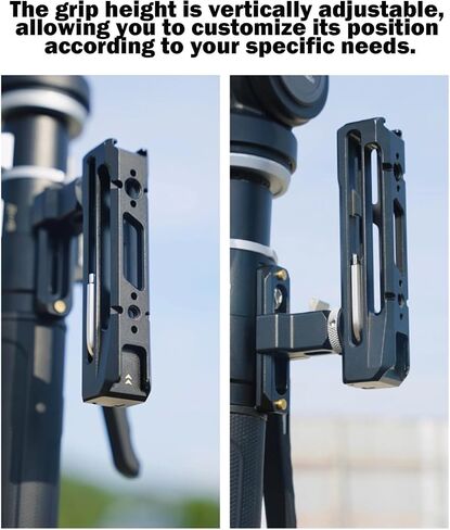 YC Onion NATO Handgrip for PINETA Pro Monopods, 1/4" ARRI Locating Screw Hole and 3/8" Screw Hole, Cold Shoe Mount, Vertically Adjustable in Kuwait