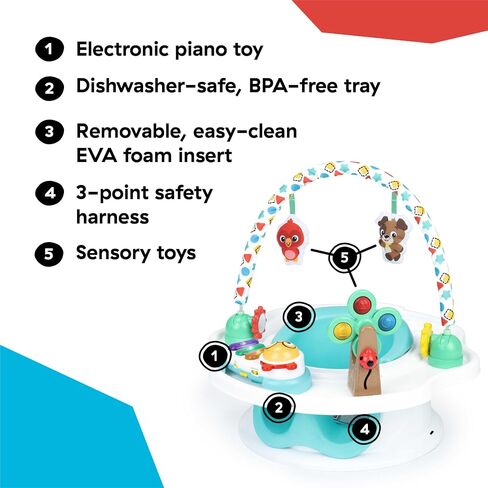 Baby Einstein SuperSeat Touch of Tunes 3-in-1 Activity Seat, with Music & Lights, Ages 6 Months and Up in Kuwait