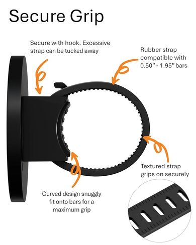 Magnetic Phone Holder for Stroller, Shopping Cart & Golf Push Cart | Handlebar Phone Mount for MagSafe | Strap with Strong Magnet for Mag Safe | Stroller Accessories for Uppababy, Nuna, Bugaboo... in Kuwait