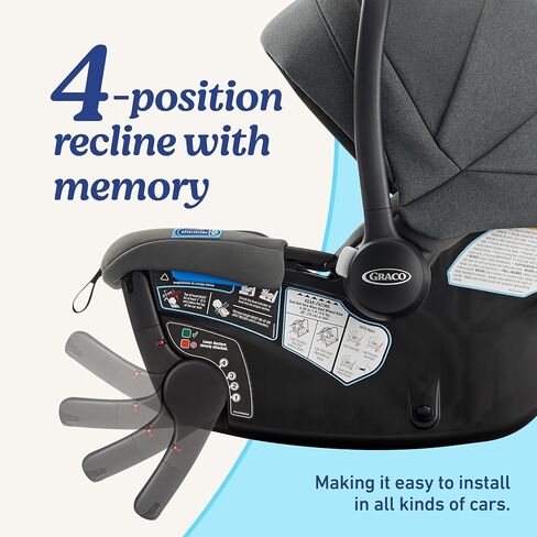 Graco® Gomax Infant Car Seat, Baseless Car Seat with Canopy, Rear Facing, Lightweight Carseat in Kuwait