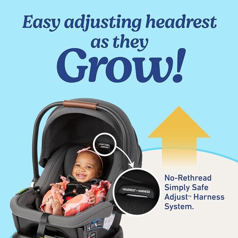 Graco® Gomax Infant Car Seat, Baseless Car Seat with Canopy, Rear Facing, Lightweight Carseat in Kuwait