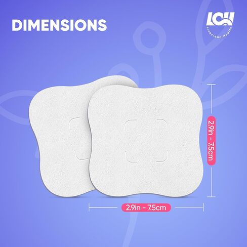 16CT Hydrogel Nipple Pads for Breastfeeding with Lanolin - Cooling Sore Nipple Gel Soothing Pads - Breast Feeding Essentials for Moms by Livaclean Health in Kuwait