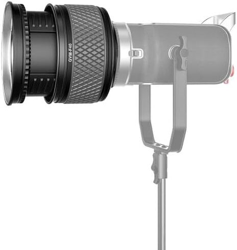 GVM F40 Fresnel Lens with Bowens Mount, Dual-Lens Design for COB Video Light, Continuous Output Lighting for Photography Filming, Lighting Shaping Tool for Video Recording in Kuwait