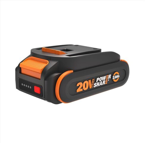 WORX 20V 2.0Ah Lithium-ion Battery 1 pc, WA3669 | WORX PowerShare; intelligent battery; stays cool; 360° cell protection; charge-level indicator in Saudi Arabia