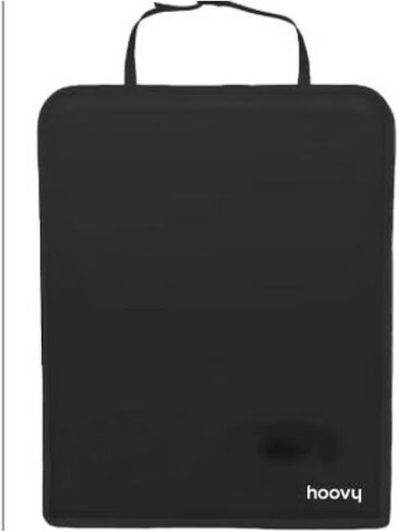 Hoovy Kick Protector Mats, Black, Waterproof PVC, Back Seat Protector for Kids, Universal Fit, 2 Pack in Kuwait
