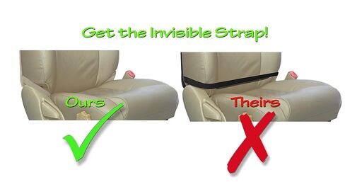 Luxury Clean-Edge Kick Mat - Seat Back Protector and Seat Cover with Invisible Strap and Stiff Edging (1 Mat) in Kuwait