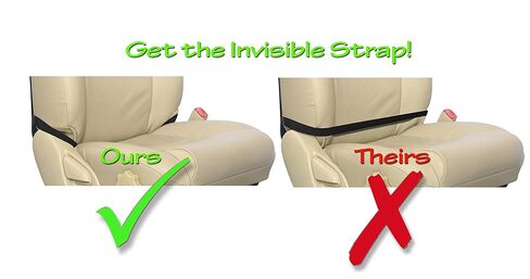 Luxury Clean-Edge Kick Mat - Seat Back Protector and Seat Cover with Invisible Strap and Stiff Edging (1 Mat) in Kuwait