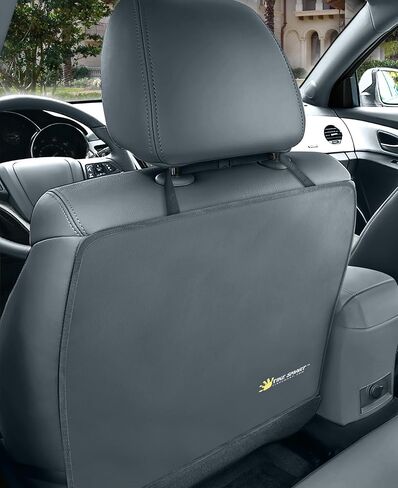 Luxury Clean-Edge Kick Mat - Seat Back Protector and Seat Cover with Invisible Strap and Stiff Edging (1 Mat) in Kuwait