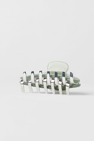 Alo Yoga Acrylic Illusion Claw Clip - Dune Grass/Chrome - Dune Grass/Chrome / One Size in Kuwait