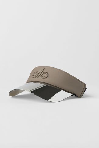 Alo Yoga Airlift Solar Visor - Gravel - Gravel / One Size in Kuwait