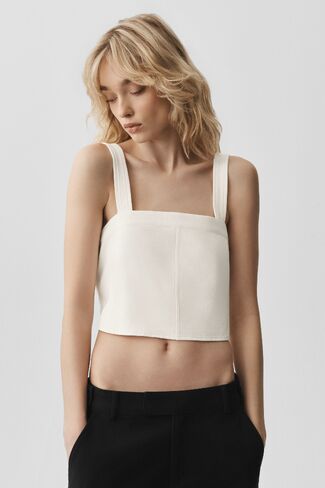 Alo Yoga Cropped Dreamscape Tank - Ivory in Kuwait