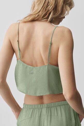 Alo Yoga Semi-Sheer Golden Hour Tank - Dune Grass in Kuwait