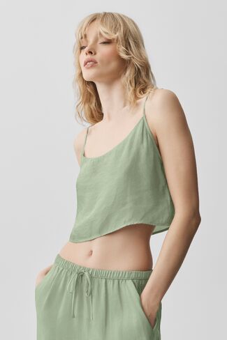 Alo Yoga Semi-Sheer Golden Hour Tank - Dune Grass in Kuwait