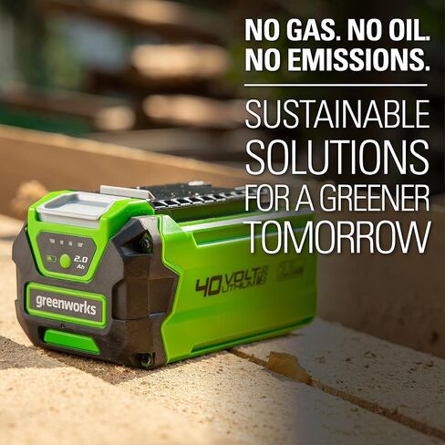 Greenworks 40V 2.0Ah Lithium-Ion Battery (Genuine Greenworks Battery / 75+ Compatible Tools) in Saudi Arabia