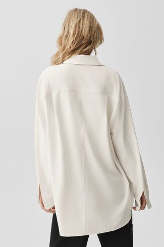 Alo Yoga Dreamscape Button Down Long Sleeve - Ivory in Saudi Arabia