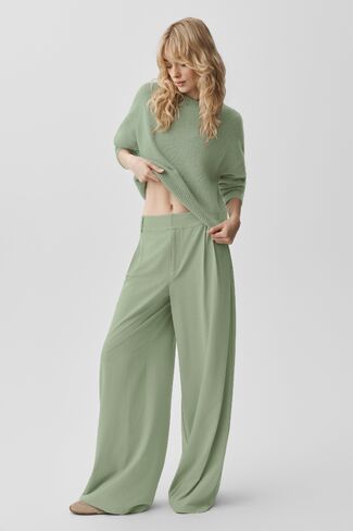 Alo Yoga High-Waist Dreamscape Trouser (Long) - Dune Grass in Kuwait