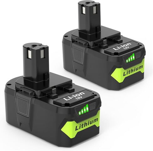 5000mAh Battery Replacement for Ryobi 18V Battery P105 P108, Compatible with All Ryobi 18V one+ Cordless Power Tools in Saudi Arabia