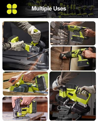 5000mAh Battery Replacement for Ryobi 18V Battery P105 P108, Compatible with All Ryobi 18V one+ Cordless Power Tools in Saudi Arabia