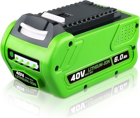 FERRYBOAT 6000mAh 40V Lithium Battery for Greenworks Replacement for Greenworks 40V Battery 29462 29252 20202 22262 25312 25322 20642 27062 21242 Compatible with Greenworks 40V Cordless Power Tools in Kuwait