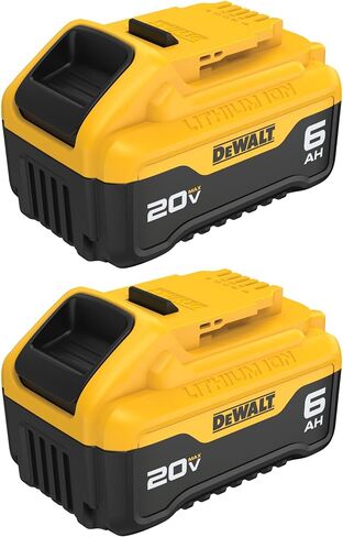 DEWALT 20V MAX Battery, Premium 6.0Ah Double Pack (DCB206-2) in Kuwait