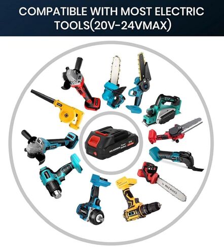 S7 21V Lithium Ion Battery, 2.0AH Rechargeable Battery with LED Indicator Light Compatible with Mini Chainsaws and Leaf Blowers in Kuwait