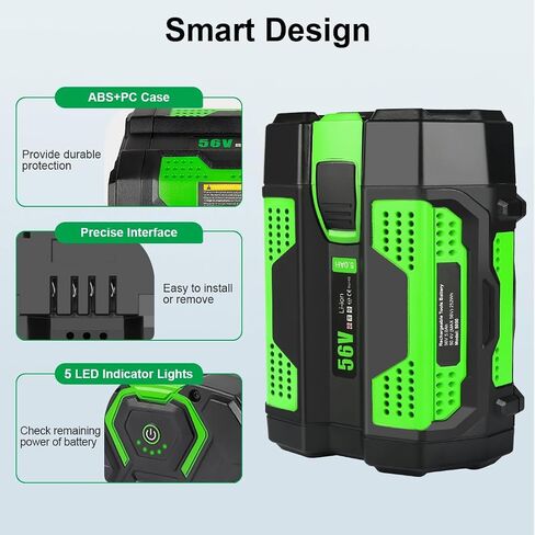 56V 5.0Ah Battery Replacement for EGO 56v Battery in Kuwait