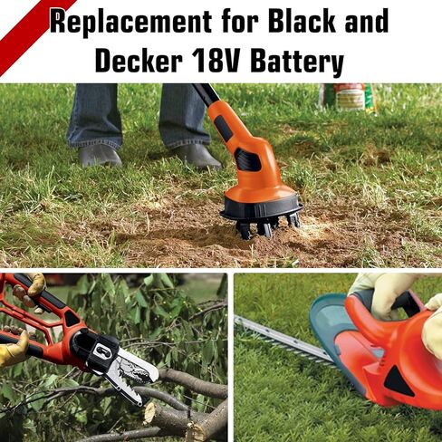 2-Pack [Upgraded to 3600mAh] Replacement for Black and Decker 18V Battery | Compatible with B-lack and Decker 18 Volt Battery Ni-Mh HPB18 244760-00 A1718 FS18FL FSB18 Firestorm Cordless Tools (Red) in Kuwait