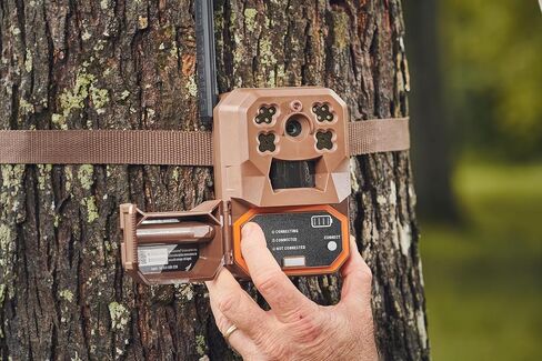 Moultrie Edge Cellular Trail Camera - Auto Connect - Nationwide Coverage - 720p Video with Audio - Built in Memory - Cloud Storage - 80 ft Low Glow IR LED Flash in Kuwait