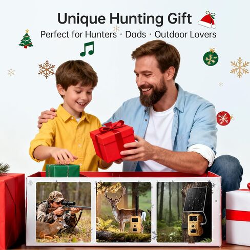 2 Pack 2K Cellular Trail Cameras, 4G LTE Solar Wildlife Cameras No WiFi Needed, 0.2s Trigger, No-Glow Night Vision, Pre-Installed IoT SIM & 32GB SD Cards for Farm and Remote Property in Kuwait
