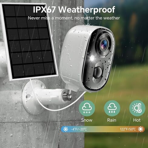 4G LTE Cellular Security Camera No WiFi Wireless Outdoor Solar Powered 2K | Waterproof Color Night Vision PIR Motion Sensor 2 Way Talk Built in Sim Card for Bird Feeder Jobsite Farm Ranch Cabin RV in Kuwait
