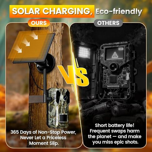 Trail Camera, 4G Cellular Dual Lens Trail Cameras 2.7K, 0.2s Fast Trigger Speed, Game Camera with Full Color Night Vision, No Glow IR, Motion Detection, No WiFi Needed, IP 65 Waterproof in Kuwait