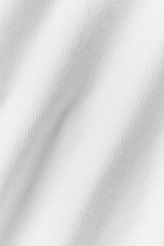 Alo Yoga Seamless Modal Ribbed High Neck Delight Bra - White in Saudi Arabia