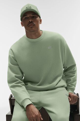 Alo Yoga Accolade Crew Neck Pullover - Dune Grass in Kuwait