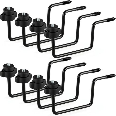 Chumia 8 Pack Trail Camera Tree Mount, Trail Camera Holder, Tracking Cameras Bracket, Game Cameras Tree Mount with 1/4 Inch Screw Rotatable Interface Trailcam Holder for Hunting in Kuwait