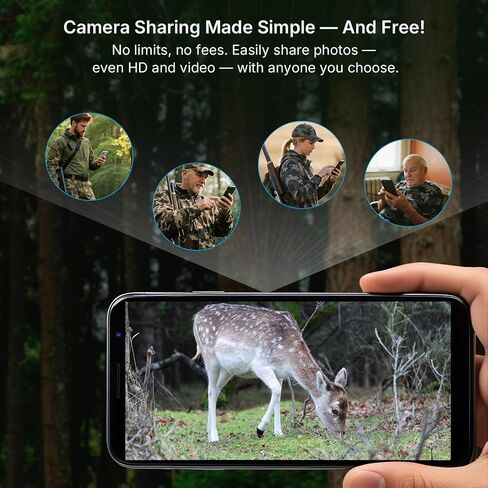 Meidase S950P Cellular Trail Camera(Non-WiFi), 8000mAh Battery, 4G LTE Remote Monitoring, Multi-Cam Data Plan, Camera Sharing, Motion Activated in Kuwait
