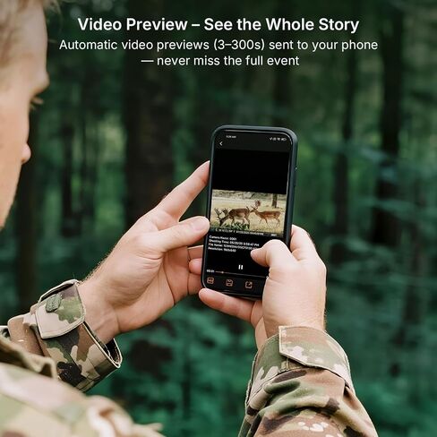 Meidase S950P Cellular Trail Camera(Non-WiFi), 8000mAh Battery, 4G LTE Remote Monitoring, Multi-Cam Data Plan, Camera Sharing, Motion Activated in Kuwait