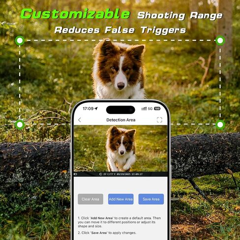 Trail Camera 4K 48MP WiFi Night Vision Trigger Waterproof Game Cam Outdoor | 0.1s Trigger, 120° Wide Angle, Low Glow IR, IP66 Waterproof, Wildlife & Hunting, 8*AA Batteries Included in Kuwait
