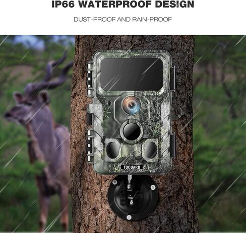 WiFi Trail Camera, 48MP Game Camera with Bluetooth, 1080P Night Vision 0.2s Trigger Time Motion Activated 120° Wide Angle View Wildlife Camera, IP66 Waterproof Hunting Camera for Outdoor | 0.2s Trigger Time Motion Activated 120° Wide Angle View Wildlife C in Kuwait