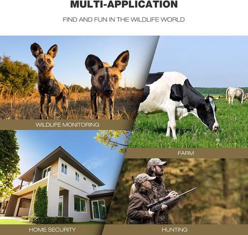 WiFi Trail Camera, 48MP Game Camera with Bluetooth, 1080P Night Vision 0.2s Trigger Time Motion Activated 120° Wide Angle View Wildlife Camera, IP66 Waterproof Hunting Camera for Outdoor | 0.2s Trigger Time Motion Activated 120° Wide Angle View Wildlife C in Kuwait