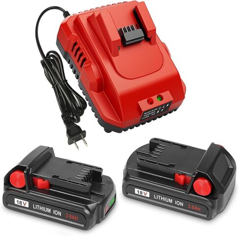 KOOMICY 3.0Ah 18V 2/pk Replacement for Milwaukee M-18 Battery with Charger in Kuwait