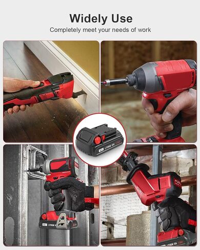 KOOMICY 3.0Ah 18V 2/pk Replacement for Milwaukee M-18 Battery with Charger in Kuwait