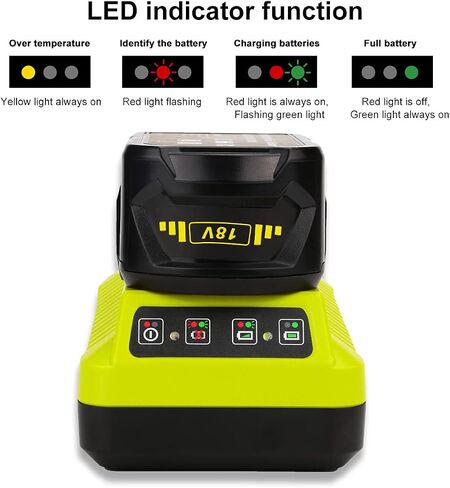 2Pack Replacement for Ryobi 18V Battery P108 P104 P105 P102 P103 P122 P109 Li-ION Compatible with Ryobi 18V ONE+ System Cordless Power Tools with P117 Charger for Ryobi 18V Batteries in Saudi Arabia