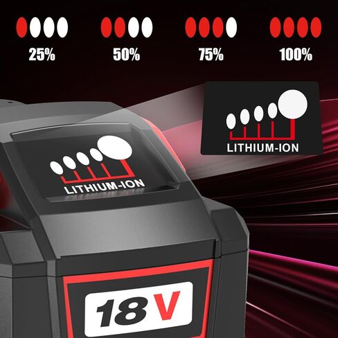 2Packs Upgraded 12.0Ah Replacement for Milwaukee 18V Battery Lithium ion | Compatible with Milwaukee 18 Volt Battery 48-11-1850 48-11-1862 48-11-1852 48-11-1880 48-11-1882 Cordless Power Tools (Red) in Saudi Arabia