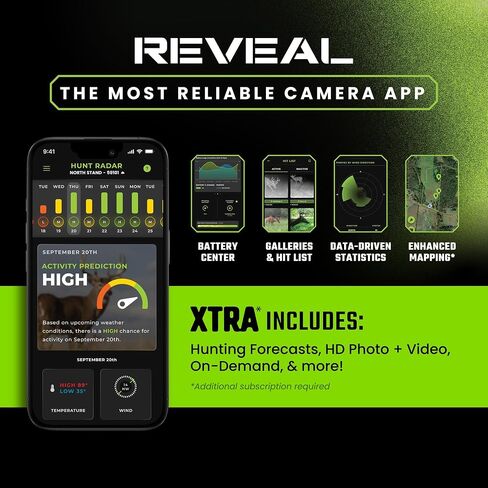 TACTACAM Reveal X 4.0 Cellular Trail Camera (4-Pack) + Microfiber Cloth | Night Vision, Waterproof, 4K Photo & 1080p Video, Industry-Best Battery Life, Built-In GPS, Live View in Kuwait